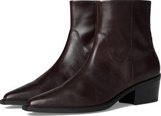 Vagabond Kelsey Leather Bootie Womens Boots Chocolate : EU 39 (US Womens 9) M