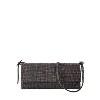 Benedetta Bruzziches Shoulder Bags, female, Purple, ONE SIZE, Hematite Clutch