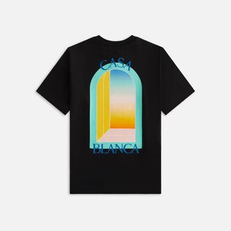 Casablanca Mens Larch Colore T-Shirt Black