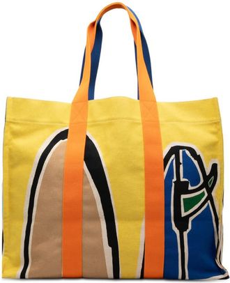 Herm&egrave;s Pre-owned Hermes Toile 3 Surfs Beach Bag Ladies 42A6R3OMFDNCYSZB