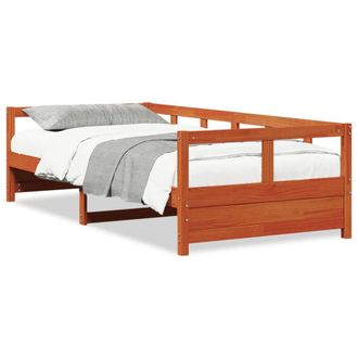 Berkfield Home Daybed without Mattress Wax Brown 90x200 cm Solid Wood Pine