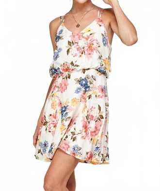 Ark & Co. Sleeveless Floral Mini Skater Dress In Mult Color