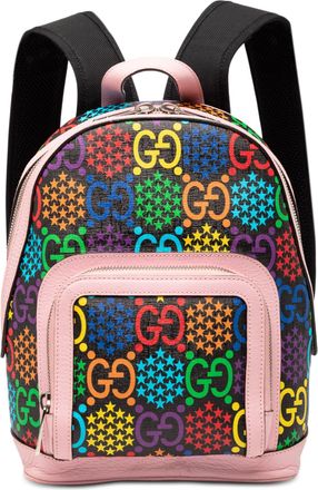 Gucci Pre-owned Womens Gg Supreme Psychedelic Backpack - Black Textile - One Size