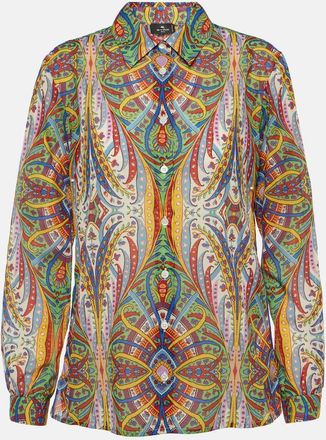 Etro Printed cotton shirt