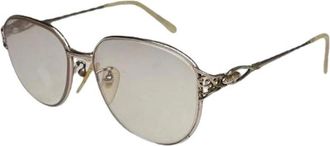 Celine Pre-owned Metalen Zonnebril - Dames - Vintage Accessoires - Geel - ONE Size - Vintage