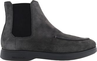 Ferragamo Francisco Suede Chelsea Boots, Size 9 E