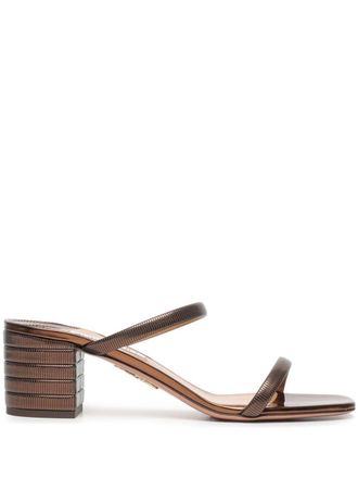 Aquazzura 50mm Riviera Chain sandals - Brown