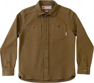 Iron And Resin Mens Workshop Heavy Twill Shirt In Tan
