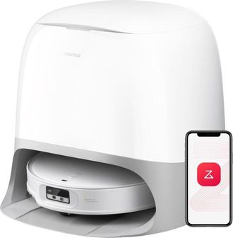 Roborock Qrevo Curvx Robot Aspirador Y Mopa, 22,000pa De Succi&oacute;n,dise&ntilde;o Ultrafino De 7,98 Cm, Doble Sistema Anti Enredo, Chasis Adaptilift, Lavado Y Secado Aut