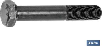 cofan Din 931 C-8.8 Unf 7/16 X 35 N Caja 50 Unid., Tornillo Cabeza Hexagonal Sae (unf-uns) Din-931, 1/2 Rosca Parcial, Clase 8.8, Color Negro. Medidas Desde