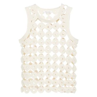Wales Bonner Wales Bonner, Dames, Tops, Beige, Maat: M Katoen