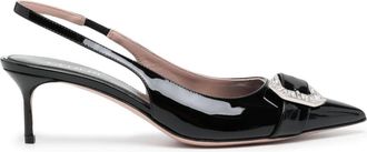 Gedebe 50mm buckle-detail leather sandals - women - Leather/Leather/Leather - 38.5 - Black