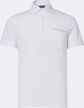 Ermenegildo Zegna Polo de piqu&eacute; de algod&oacute;n