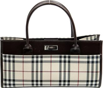 Burberry Borsa a mano a quadri - Toni neutri