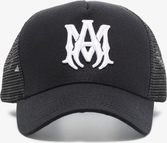 Amiri Black MA Logo Baseball Cap - Mens - Cotton/Lyocell