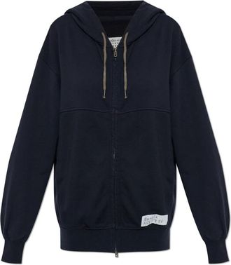 Maison Margiela Zip-throughs - Dames - Vesten met rits - Blauw - M - Hoodies & sweatvesten