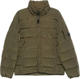 C.P. Company Cappotto trapuntato con dettaglio Lente - Verde