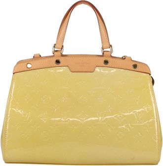 Louis Vuitton Blair Monogram Vernis Yellow Patent_Leather Bag (Pre-Owned)