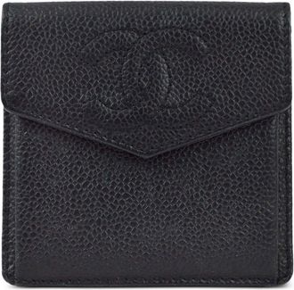 Chanel 1998 CC leather coin purse - women - Caviar Leather - One Size - Black