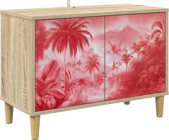 vidaXL Mueble De Tv Aachen 69 X 33 X 50 Cm Sonoma Madera De Ingenier&iacute;a Vidaxl