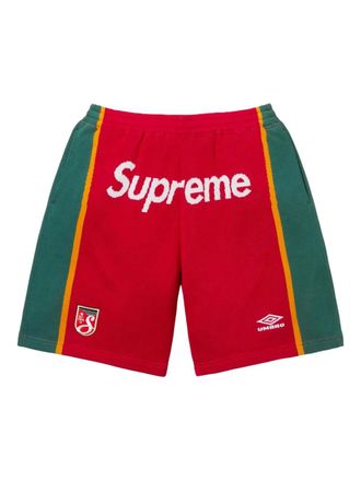 SUPREME x Umbro Knit Soccer SS25 - Red shorts - men - Cotton - L