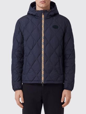 Burberry Piumino imbottito in nylon con cappuccio e logo EKD