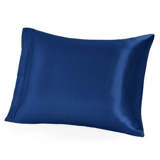 Bare Home 19 Momme 100% Mulberry Silk Pillowcase - Envelope Closure in Dark Blue at Nordstrom, Size Standard