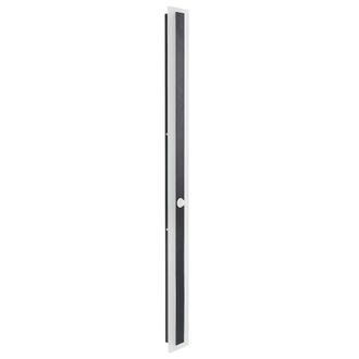 Beliani Beliani - L&aacute;mpara De Pared Led De Metal Negro 100 Cm Acero Acr&iacute;lico Sensor Movimiento Savane