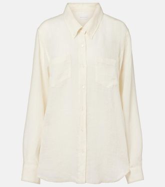 Dries Van Noten Oversized ramie shirt
