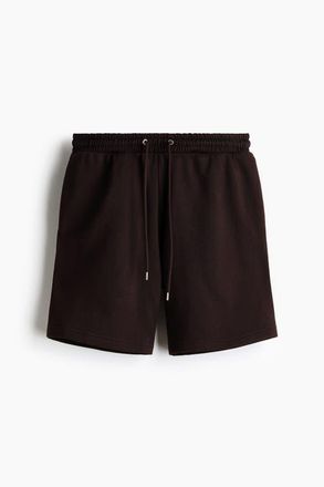 H&M Regular Fit Shorts in Dark Brown at Nordstrom, Size Xx-Large
