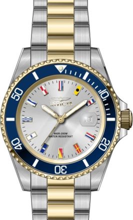 Invicta Pro Diver Quartz Silver Dial Mens Watch 49887