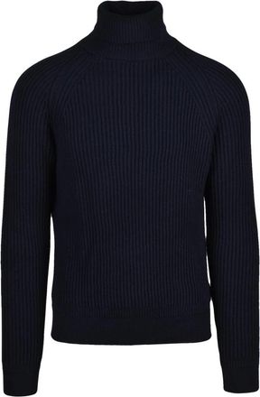 Slowear Trui met col - Heren - Coltruien - Blauw - L - Wol - Truien & Vesten