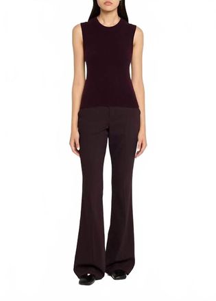 A.L.C. Ian Sleeveless Sweater Top In Deep Plum