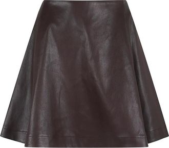 Stouls Minigonna plissettata in pelle - Viola