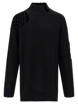 Yohji Yamamoto Black Wool Mens Cardigan