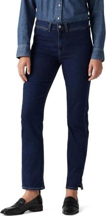 Levi's Tailored 724 Jeans Womens Blue Denim High Rise Straight Leg PALL440