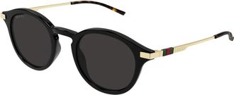 Gucci Stijlvolle zonnebril - Heren - Zonnebrillen - Zwart - 48 MM - Accessoires