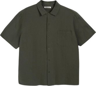 Ymc You Must Create Malick Shirt - Heren - Korte mouwen Overhemden - Groen - L - Overhemden