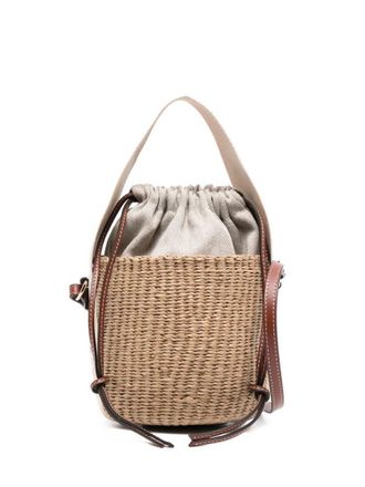 Chlo&eacute; Natural Woody Small Bucket bag