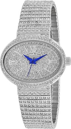 Christian Van Sant Sparkler Quartz Silver Dial Ladies Watch CV0250