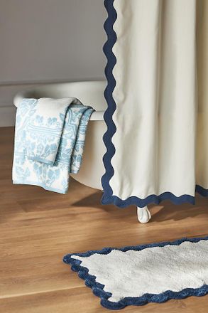 Maeve by Anthropologie Scalloped Cotton Bath Mat