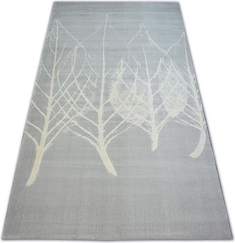 RugsX Rugsx - Alfombra Scandi 18281/652 - Hojas Gris/crema Grey 160x230 Cm
