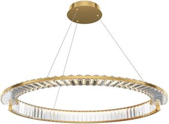 Maytoni Maytoni Krone L&aacute;mpara De Techo Colgante Moderna De 80 Cm, Lat&oacute;n, 3000 K, 2925 Lm, Pantalla De Cristal