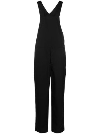 Comme Des Gar&ccedil;ons straight-leg wool dungarees - Black
