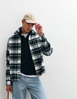 Lacoste overshirt a quadri verde