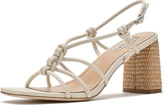 Badgley Mischka Xiara Womens Sandals Cream Leather : 8.5 M