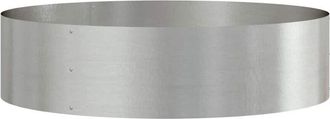 vidaXL Garden Planter Silver 80 x 80 x 20 cm Stainless steel vidaXL