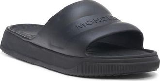 Moncler Logo Slide Sandal in Black at Nordstrom, Size 11Us