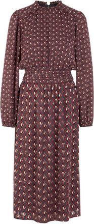 Marc Cain Jurk met Diamantprint - Dames - Jurken - Veelkleurig - Maat: XS Poliester