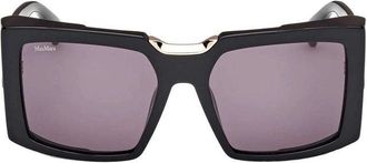 Max Mara MM012401A Square Full Rim Sunglasses - Black